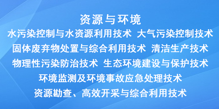國家重點支持的高新（資源與環境）技術領域有哪些？